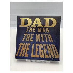 Artissimo Designs Dad Canvas Wall Art 7 x 7 in